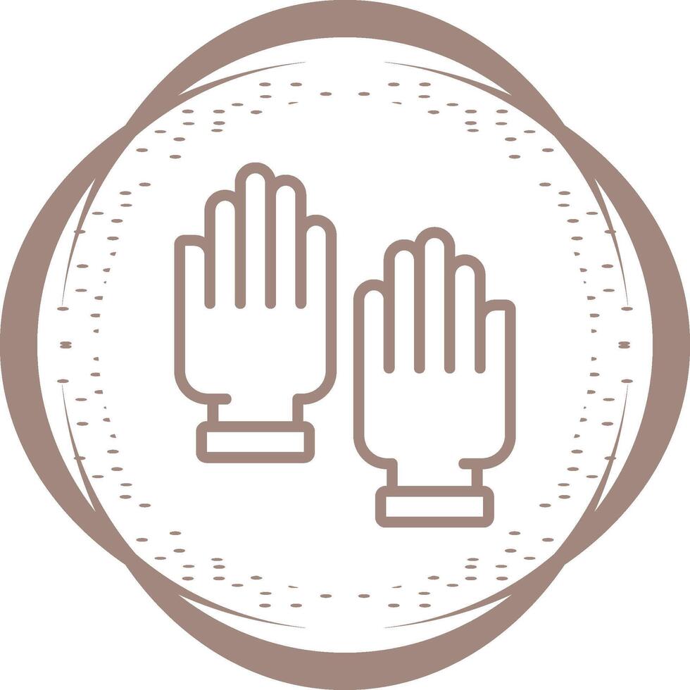 Rubber Gloves Vector Icon