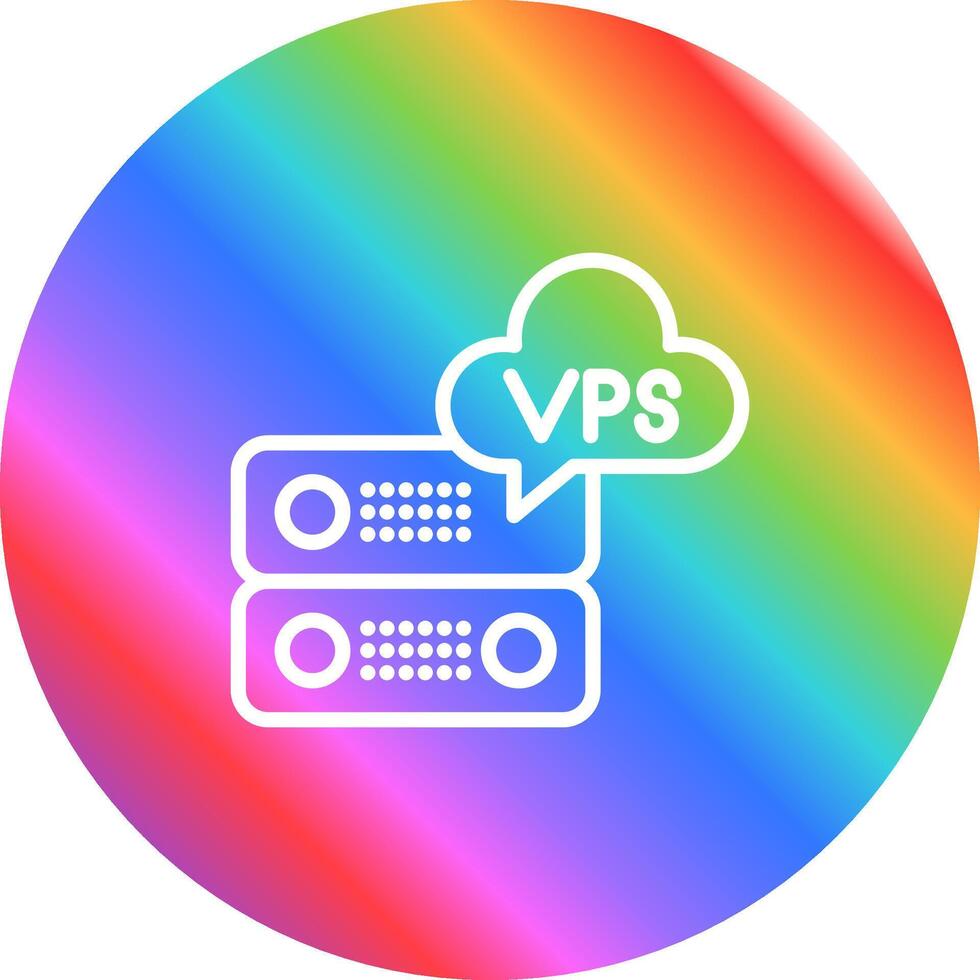 VPS Hosting Vector Icon