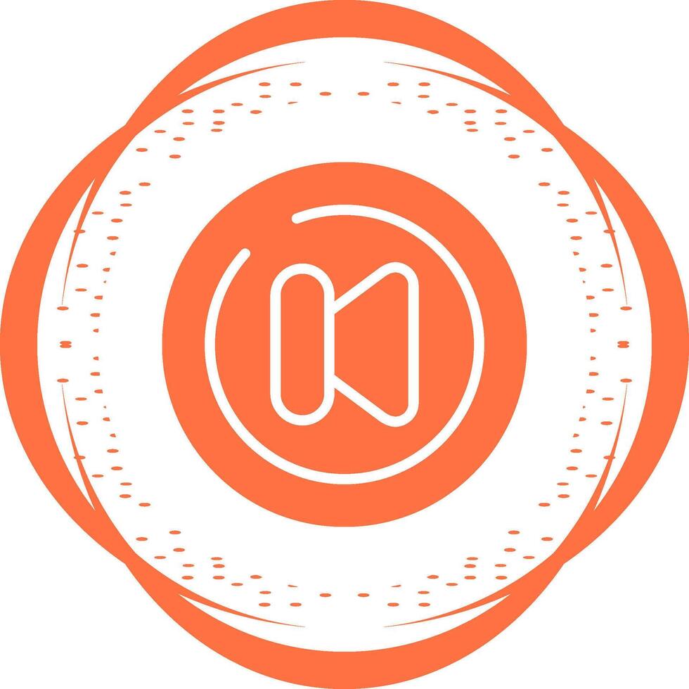 Video Previous Track Circl Vector Icon