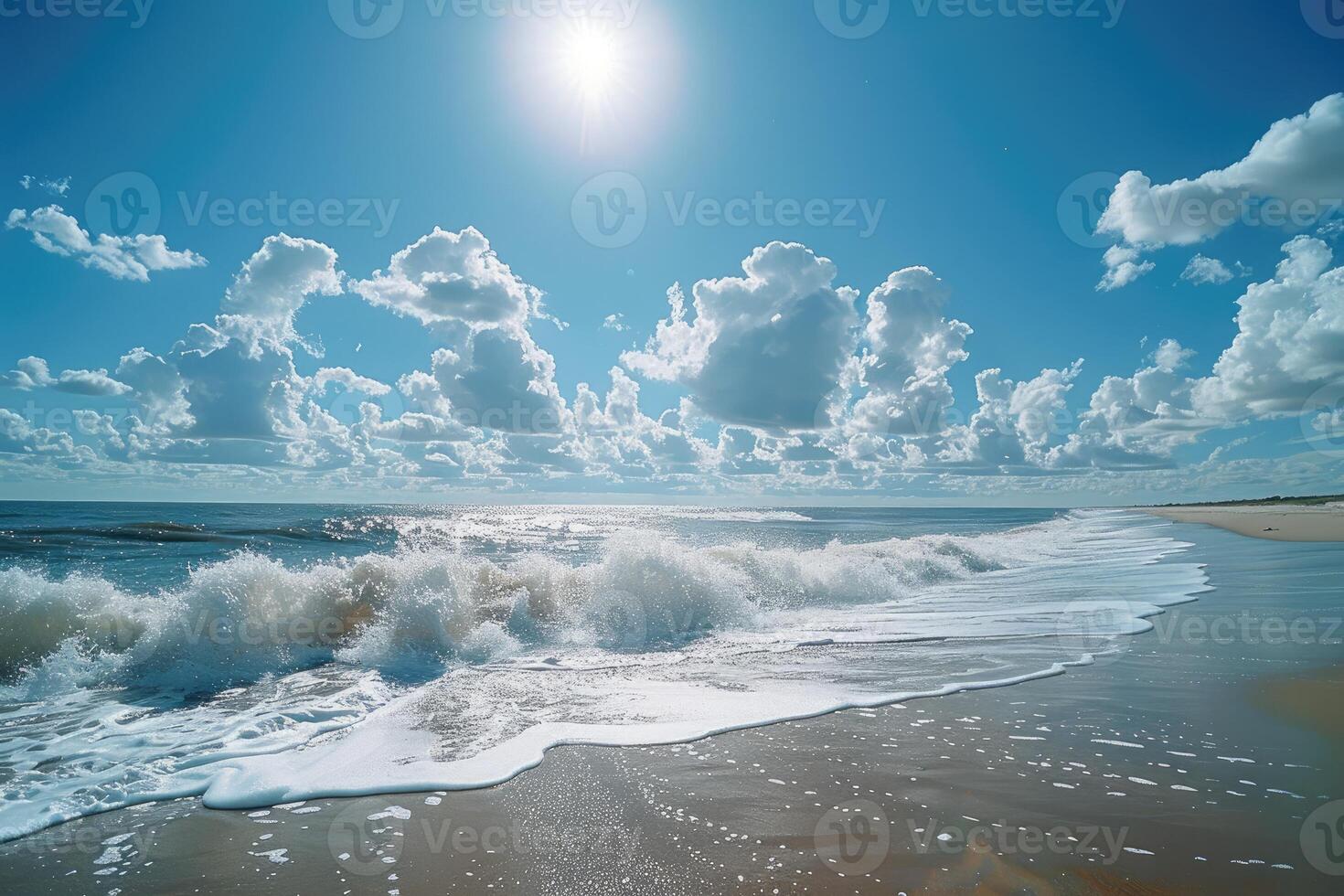 AI generated beautiful tropical turquoise ocean beach professional photography photo