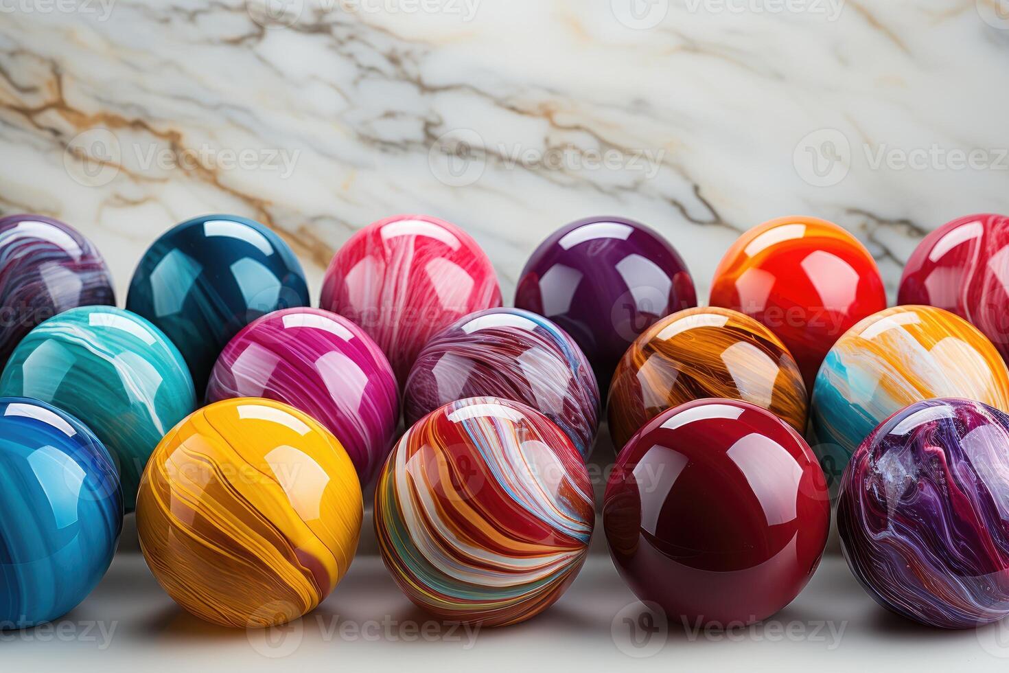 AI generated Abstract stone marbles and transparent background design images photo