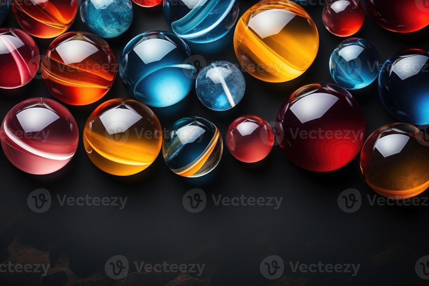 AI generated Abstract stone marbles and transparent background design images photo