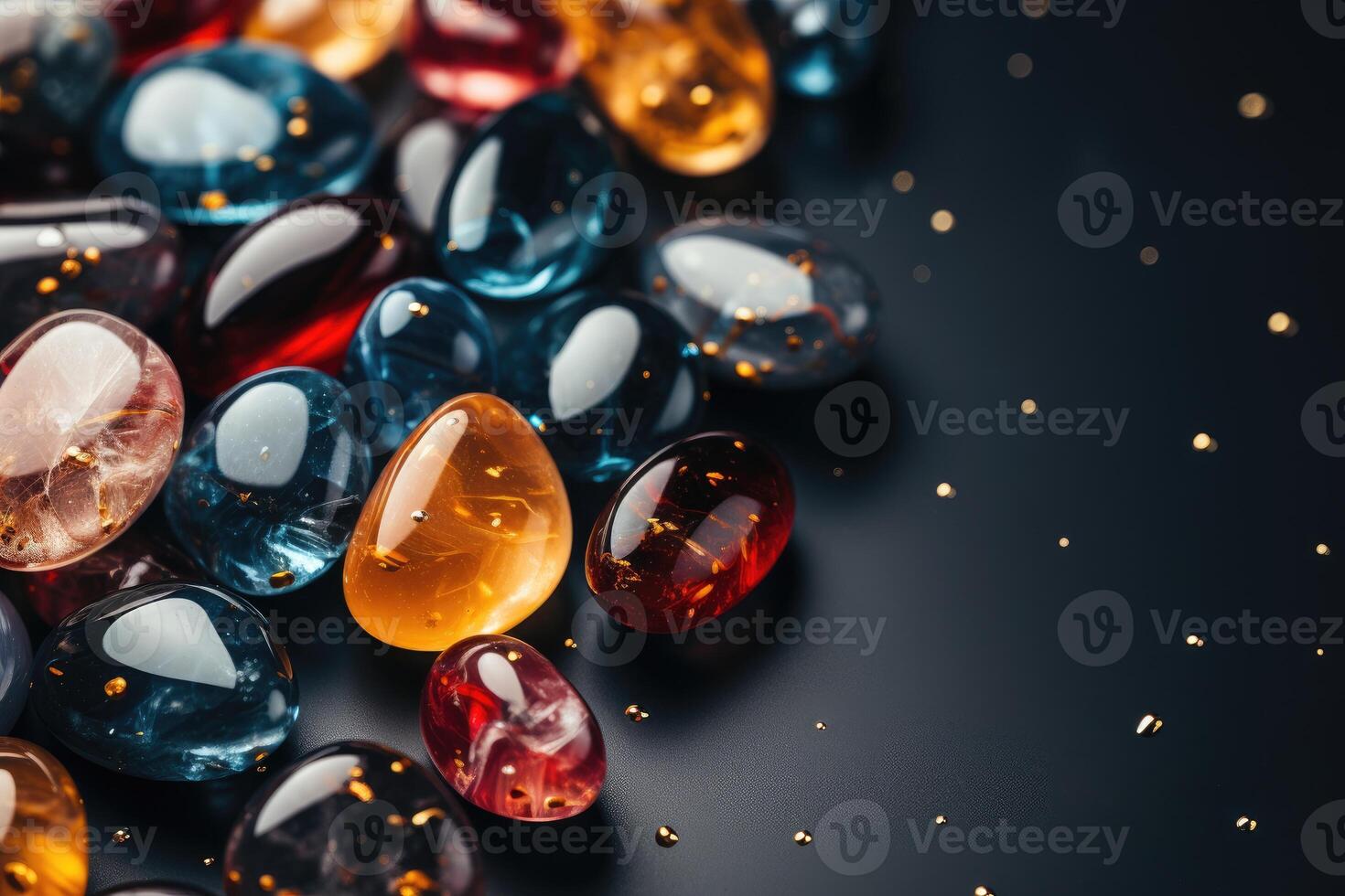 AI generated Abstract stone marbles and transparent background design images photo