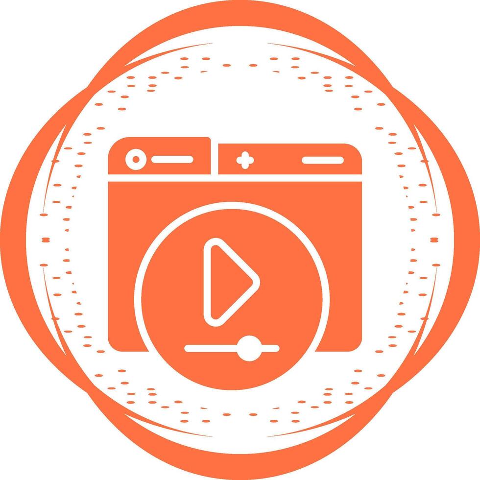 Video Player Vector Icon