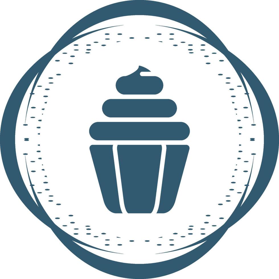 icono de vector de cupcake