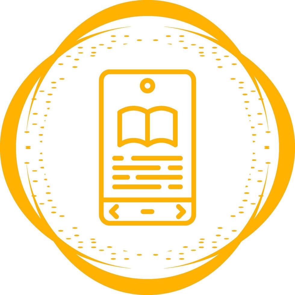 E book Reader Vector Icon