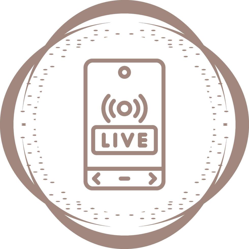 Live Streaming Vector Icon