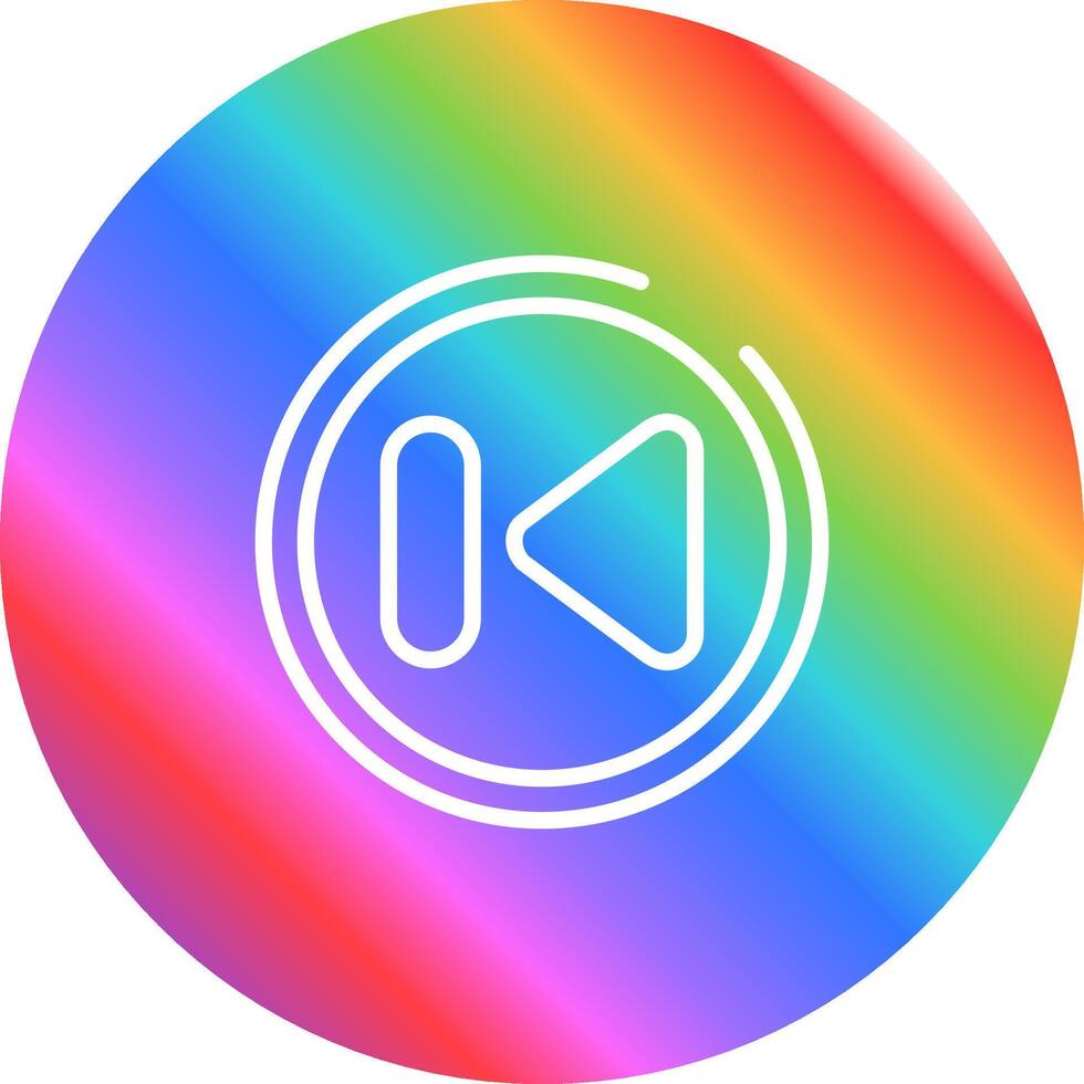 Previous Track Button Vector Icon