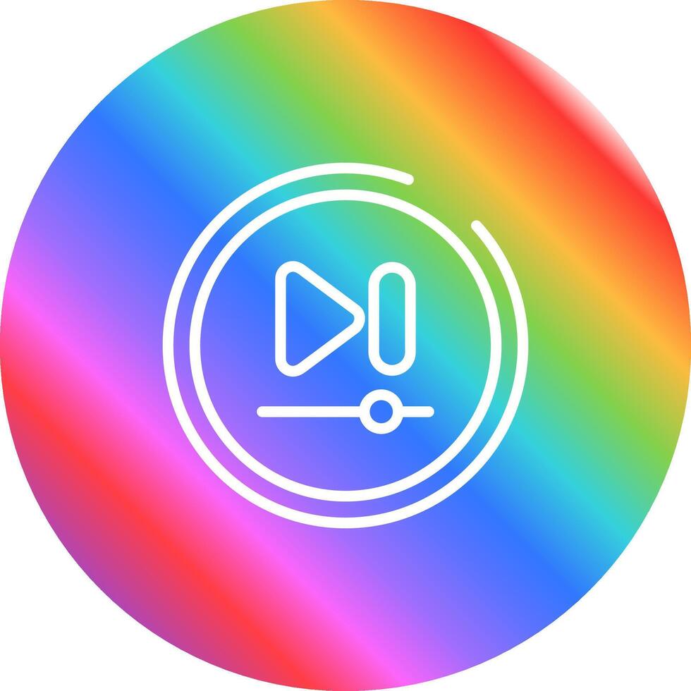 Video Next Track Button Vector Icon