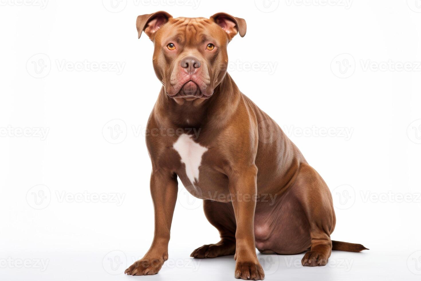 AI generated pit bull terrier clipart photo