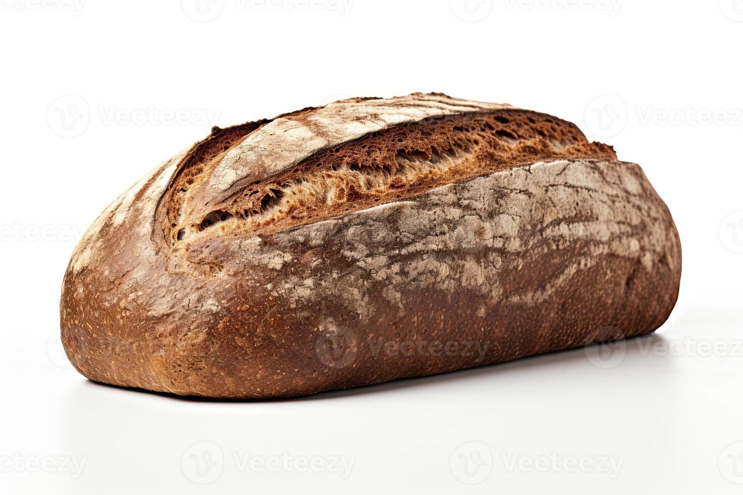 AI generated Rye bread closeup photo