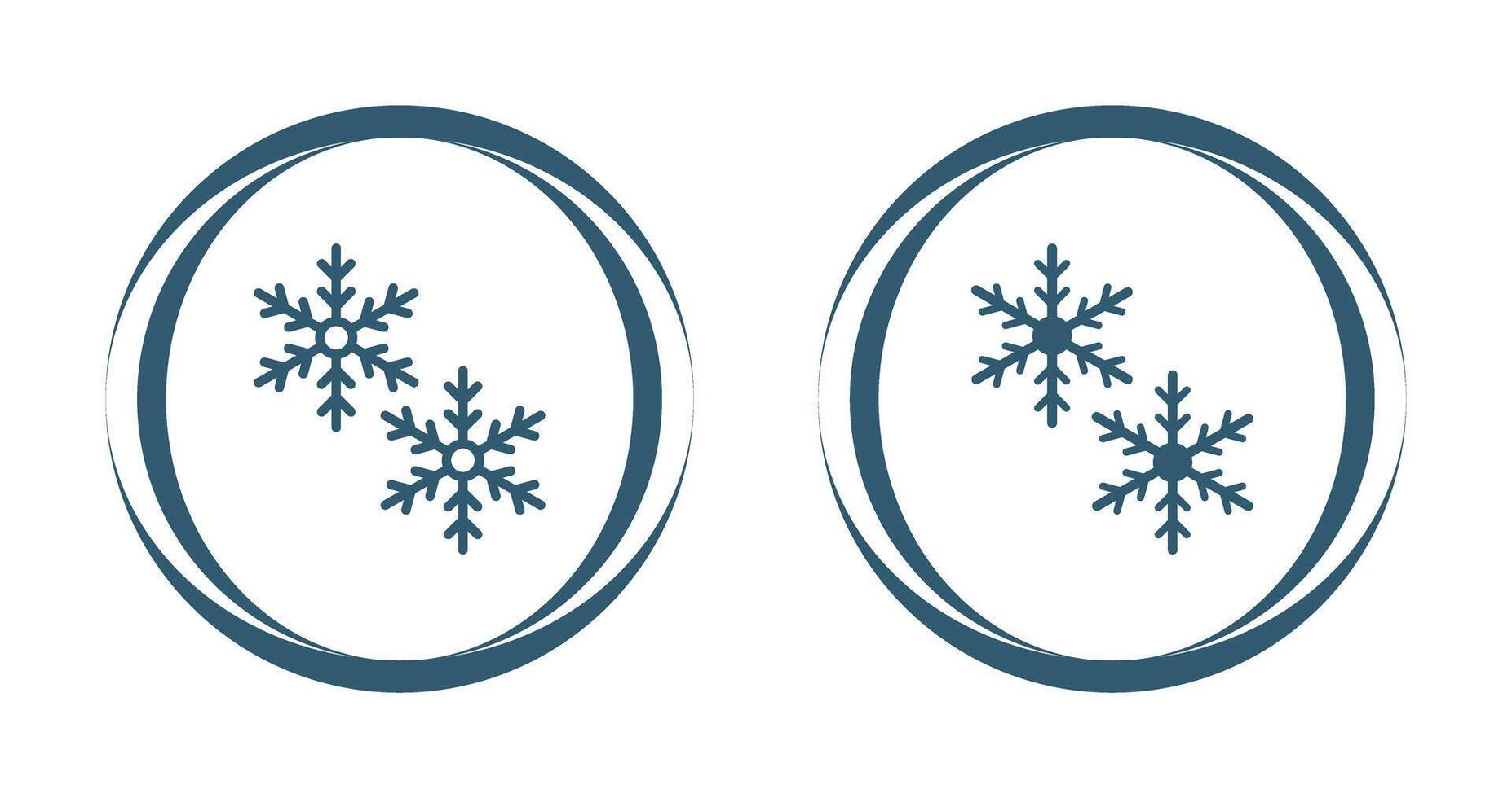 icono de vector de copos de nieve