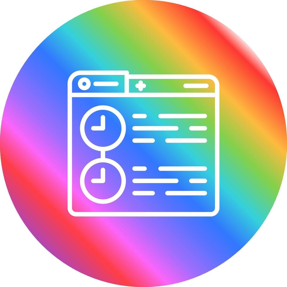 Timeline Vector Icon