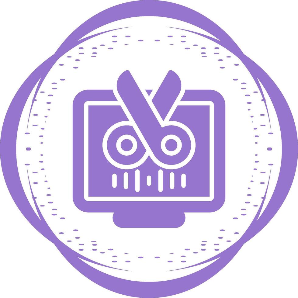 icono de vector de computadora de escritorio