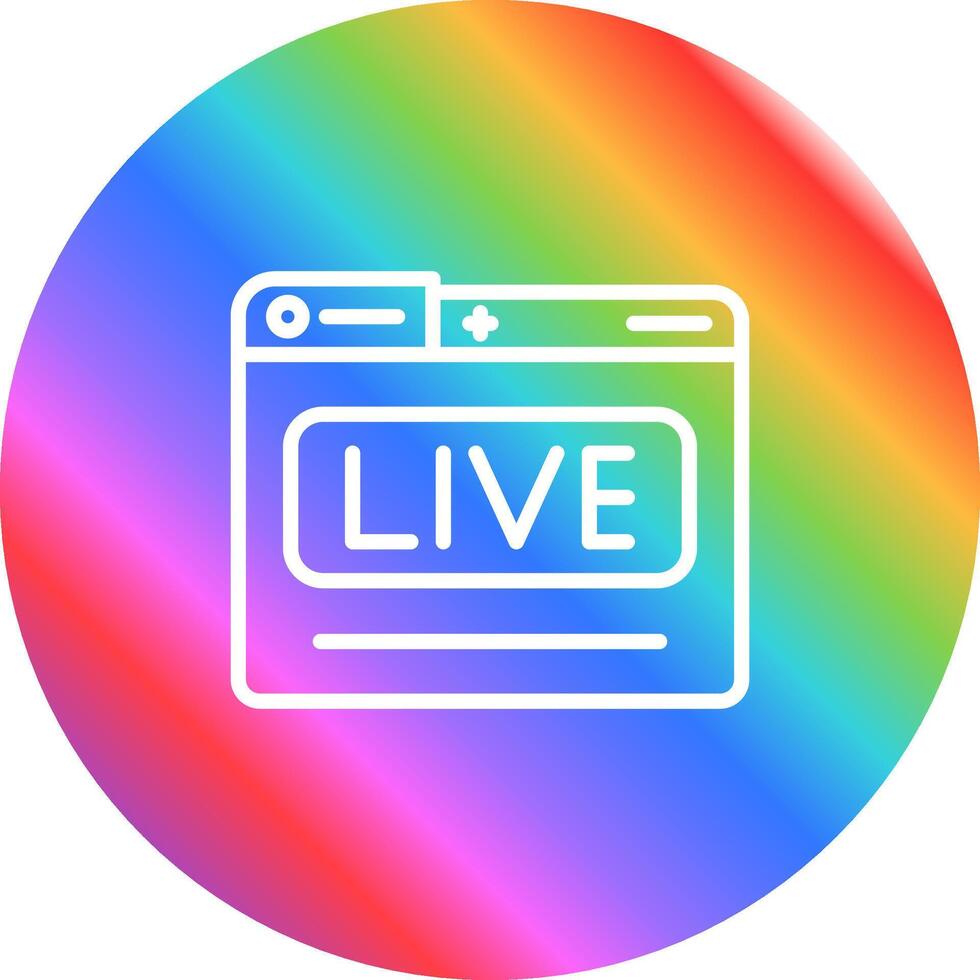 Live Stream Vector Icon