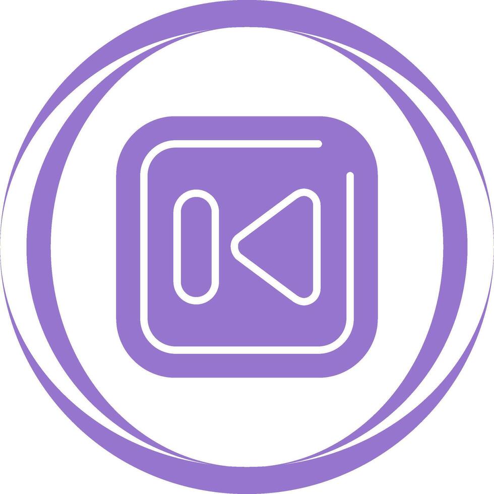 Previous Track Square Vector Icon
