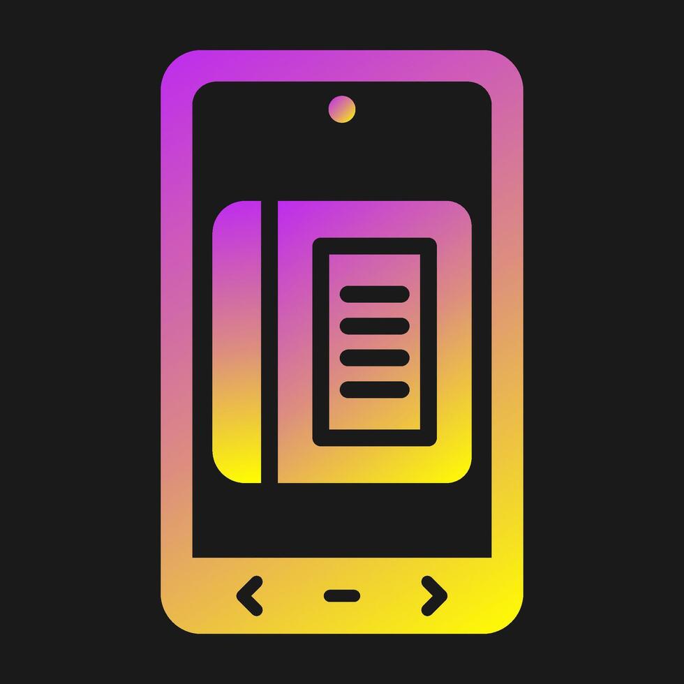 E Book Vector Icon