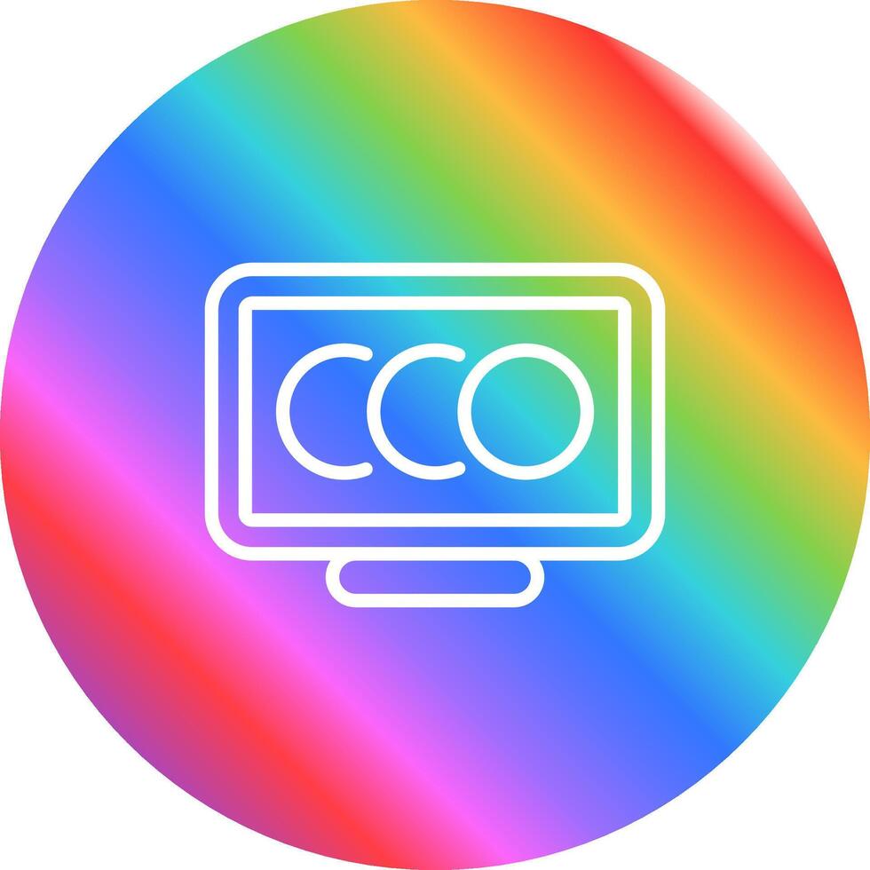 Desktop Computer Vector Icon