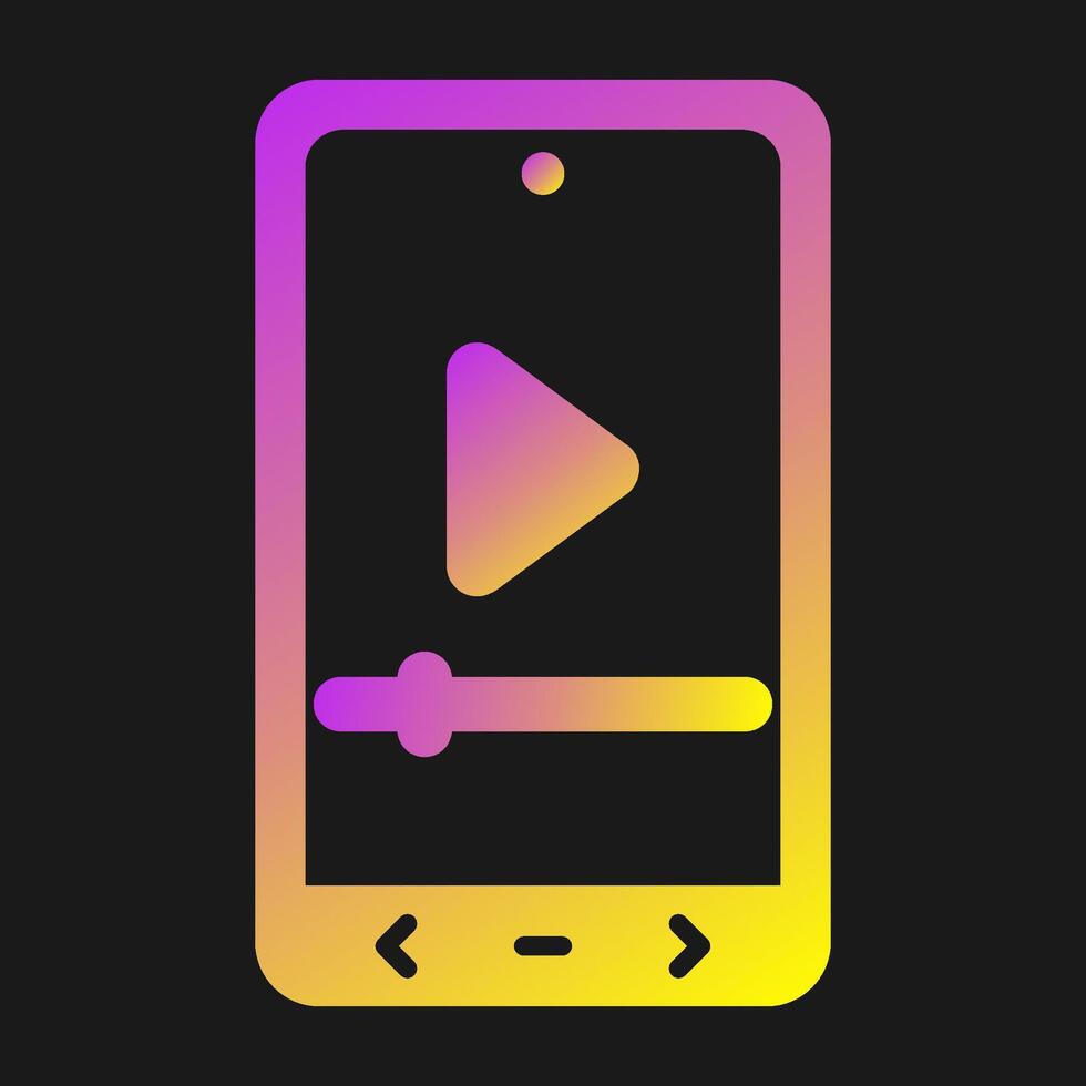 Video Player Vector Icon