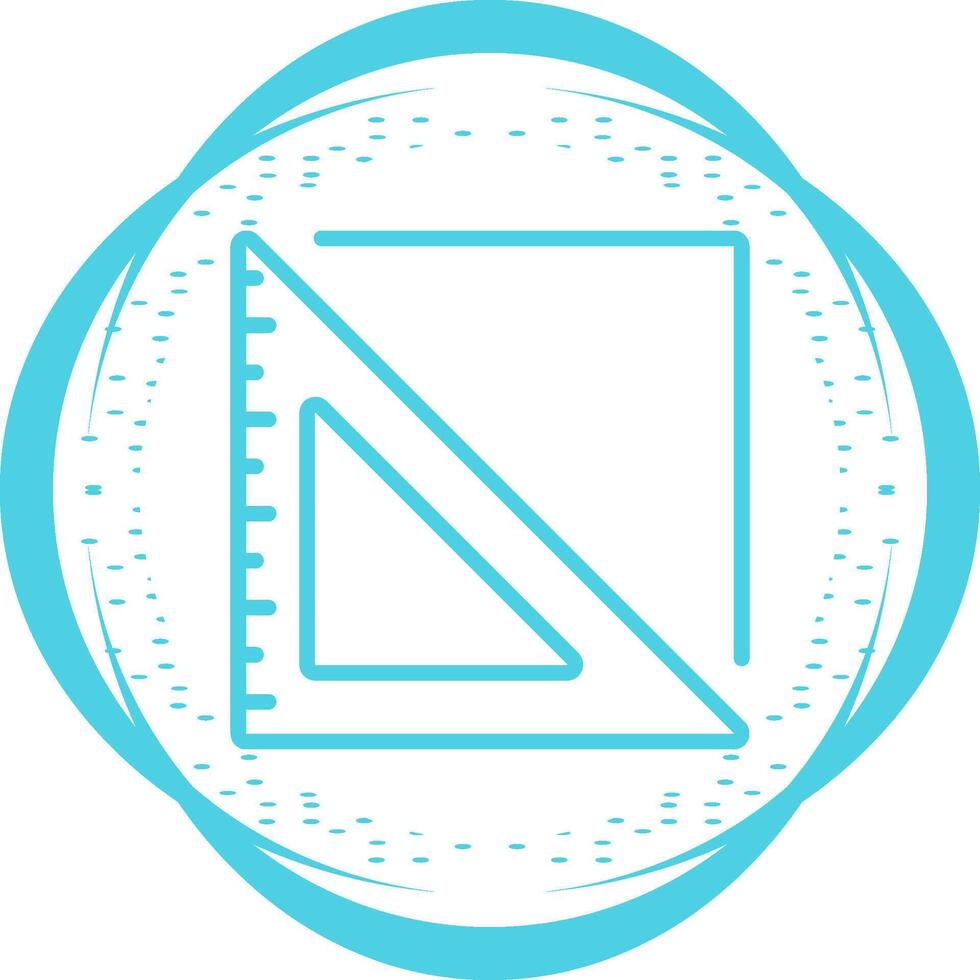 Triangular Ruler Vector Icon