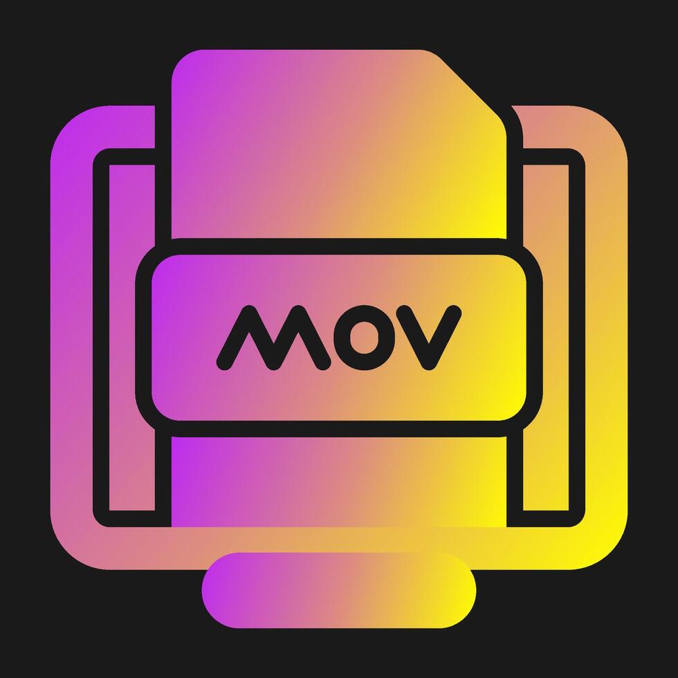 Mov File Vector Icon