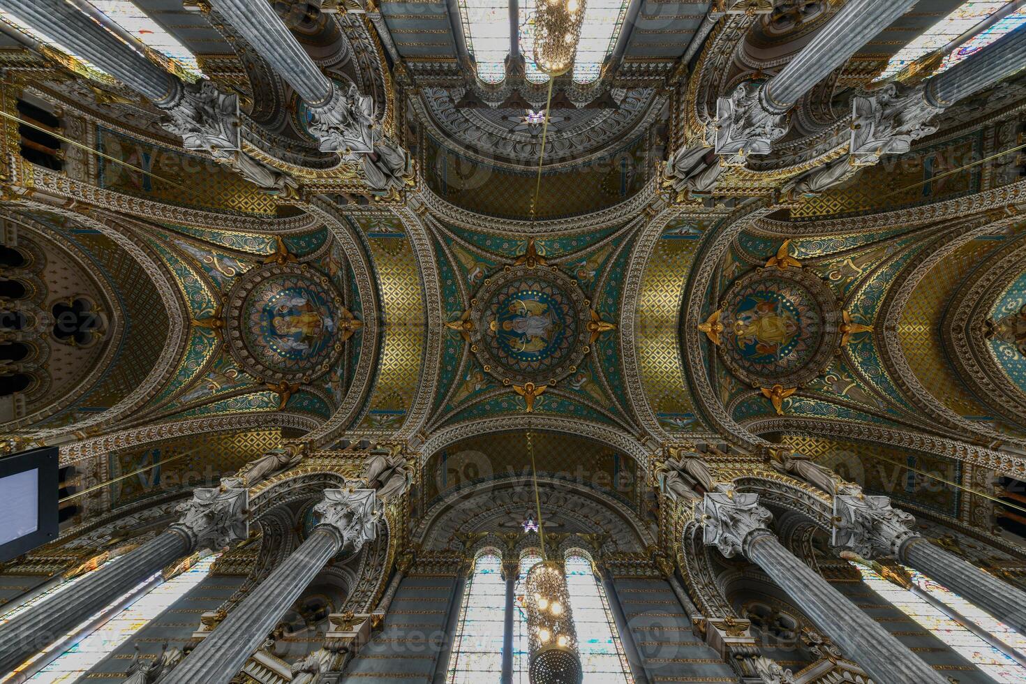 Basilica Notre Dame de Fourviere - Lyon, France photo