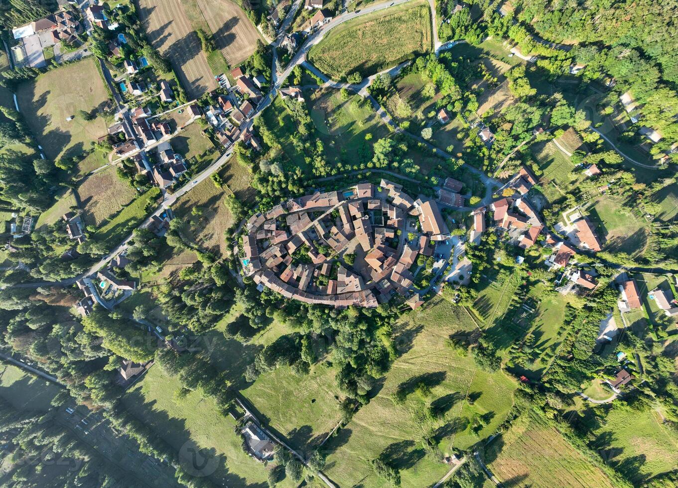 Aerial View - Perouges, France photo