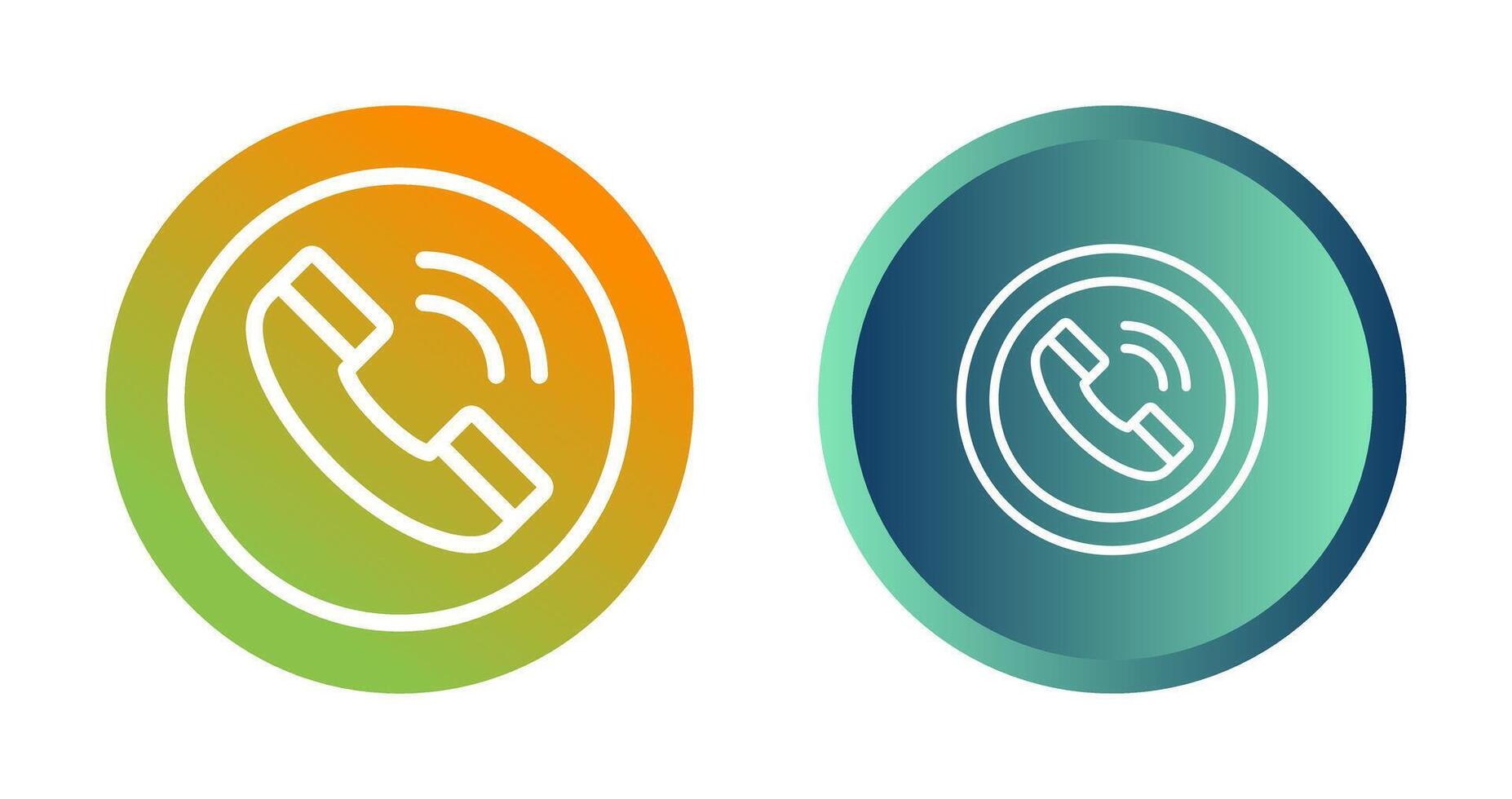 Circle Phone Vector Icon