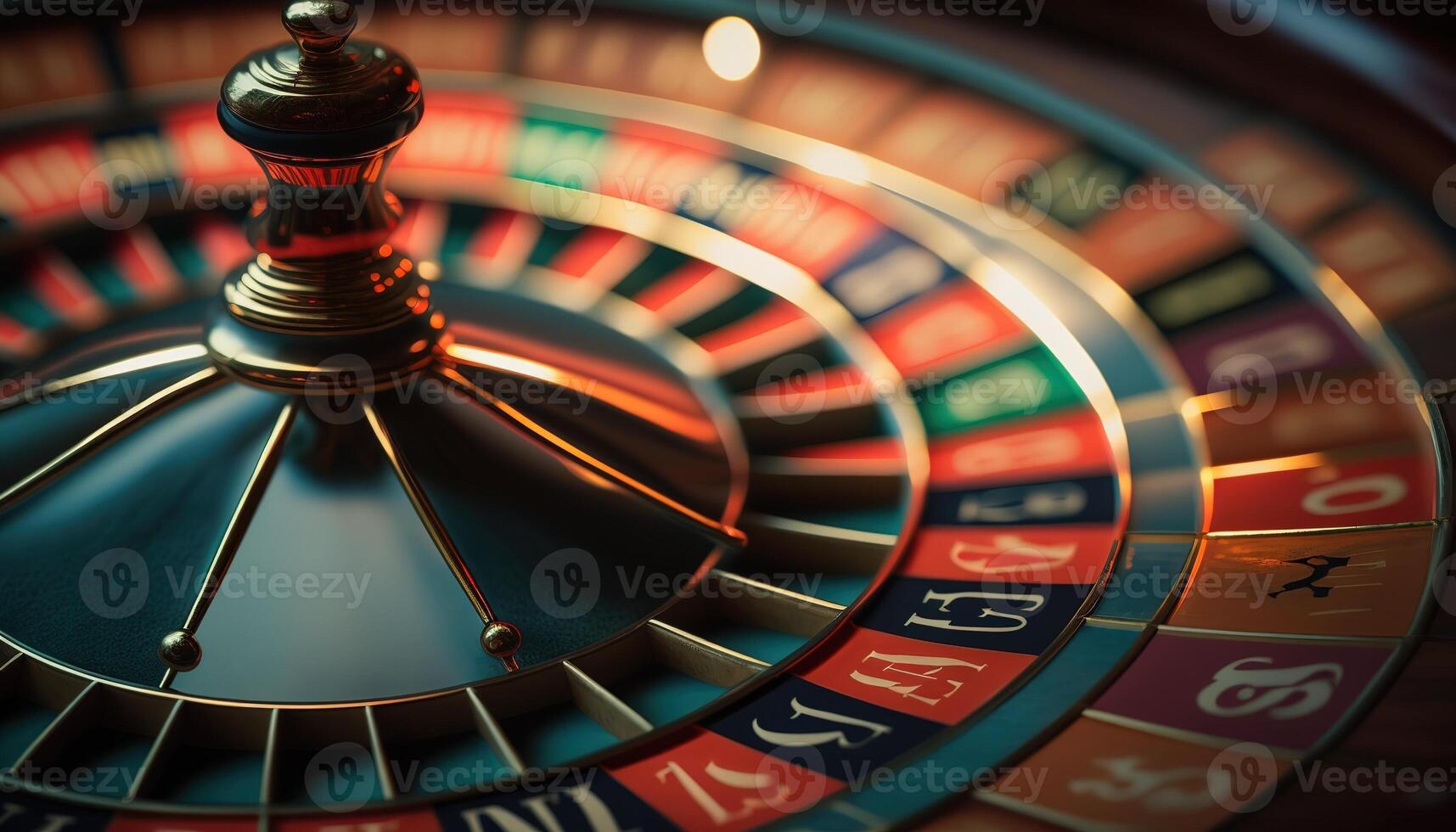 AI Generated Roulette for playing poker.Web banner for game design, flyer, poster, banner, online casino advertising. AI photo