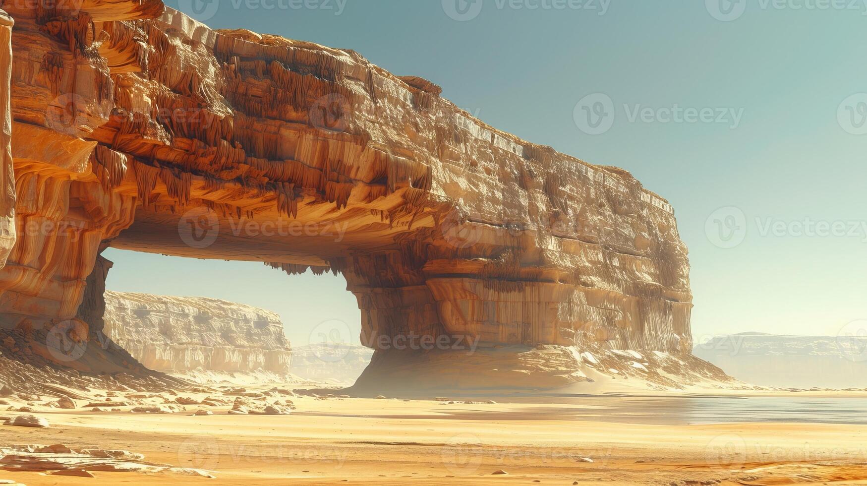 AI Generated An elephant rock in Saudi Arabia's Al Ula photo