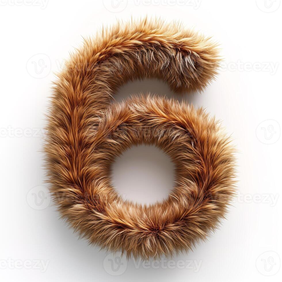 AI generated A unique image showcasing a brown furry texture surrounding a blurred central area photo