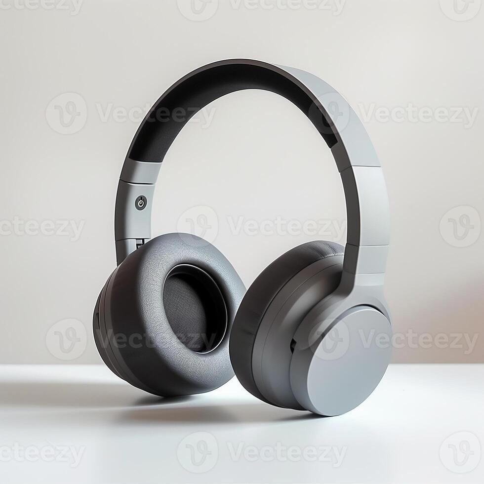 AI generated a high quality headphones on a white background photo