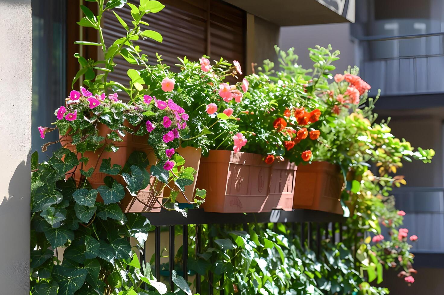 ai generado hormigón oasis explorador oculto naturaleza en urbano selvas foto