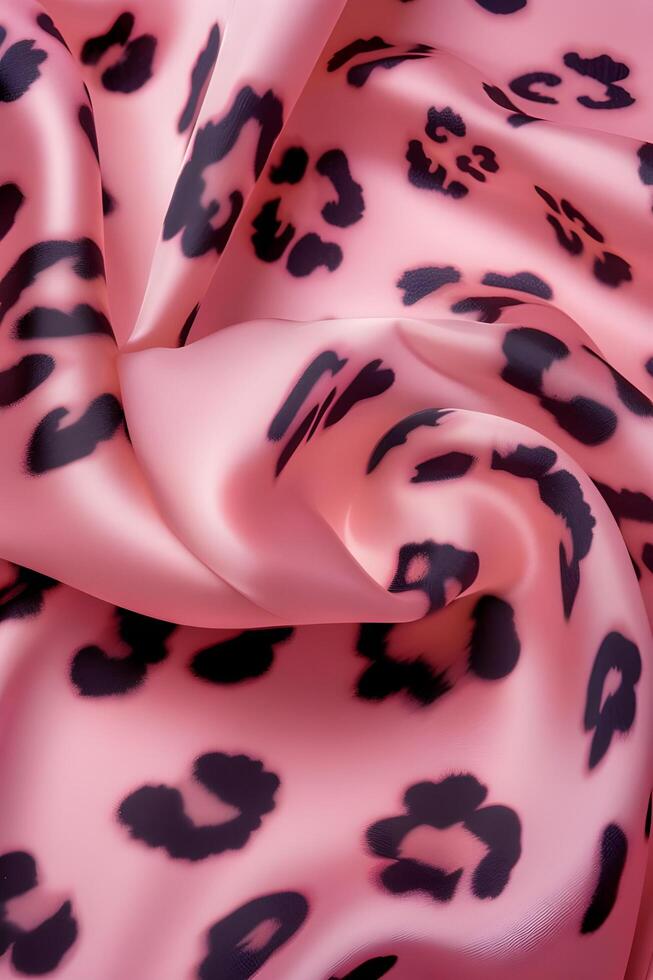 ai generado suave rosado leopardo impresión un sutil toque de elegancia foto