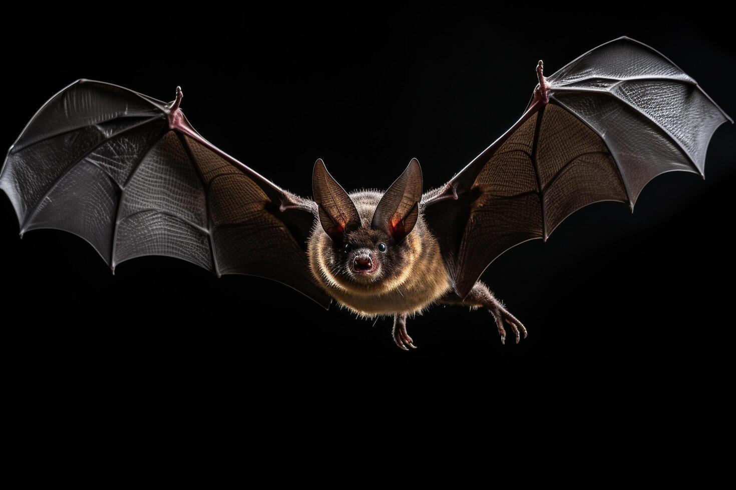 AI generated Bat on fly photo