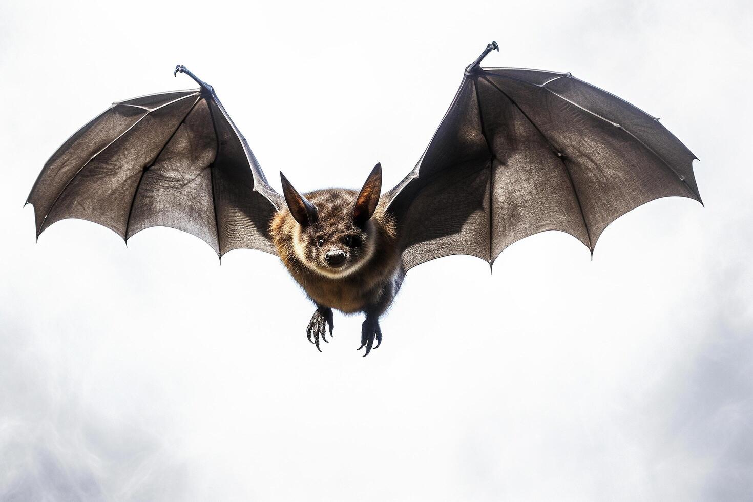 AI generated Bat on fly photo