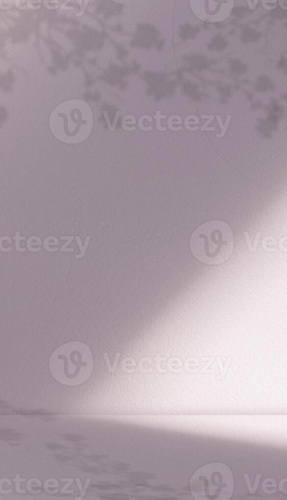 Purple Background,Studio Room with Cherry Flowers Shadow,Light on Concrete Wall,Empty Backdrop Pink Display Product Present with sunlight reflect,Pastel Banner for Spring,Summer,Promote for Cosmetic photo