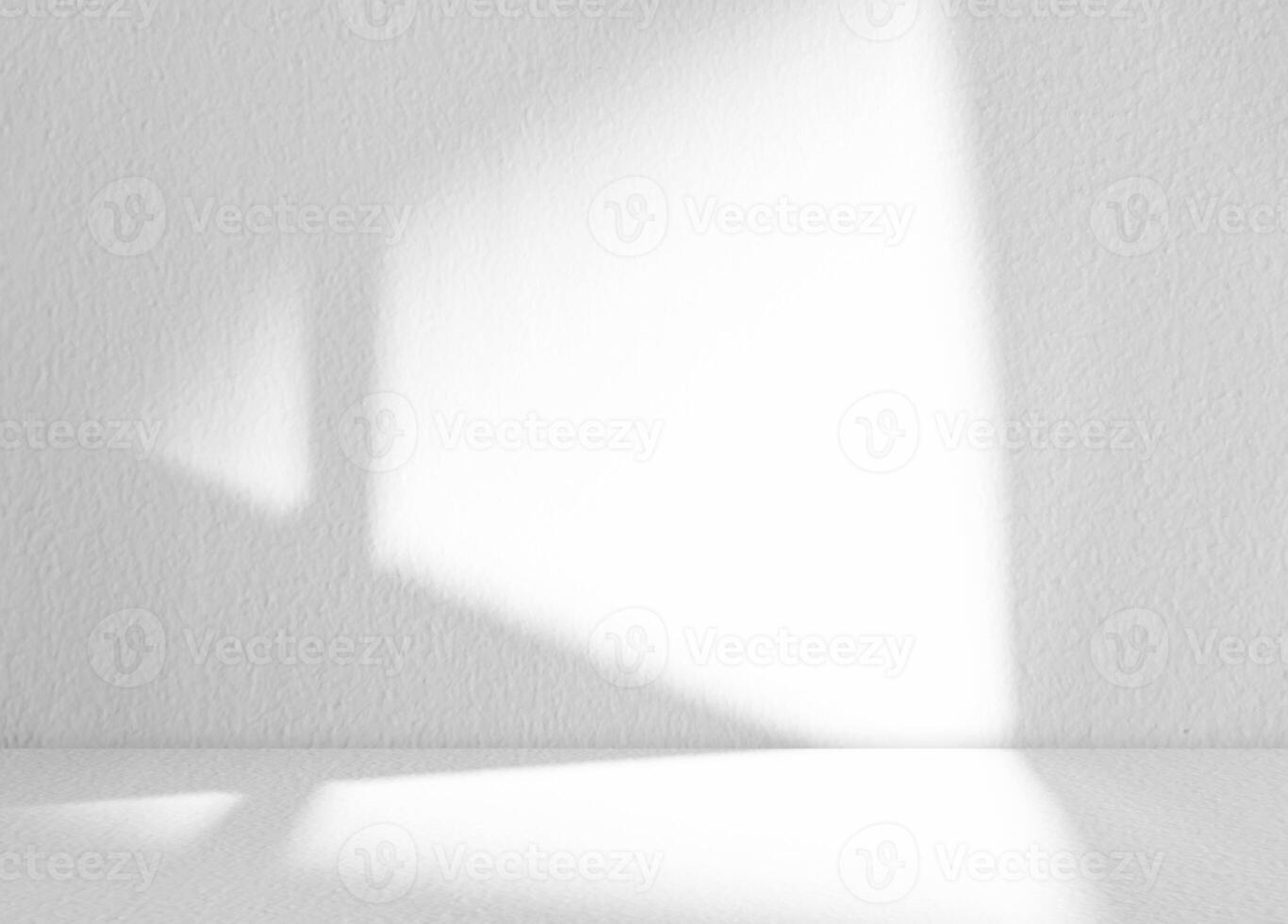 Concrete Wall Texture with Light, Shadow on Cement floor Background,Empty White Studio Room with Table Top,Backdrop background Spring or Summer Cosmetic Product Display,Mockup Beauty Presentation photo