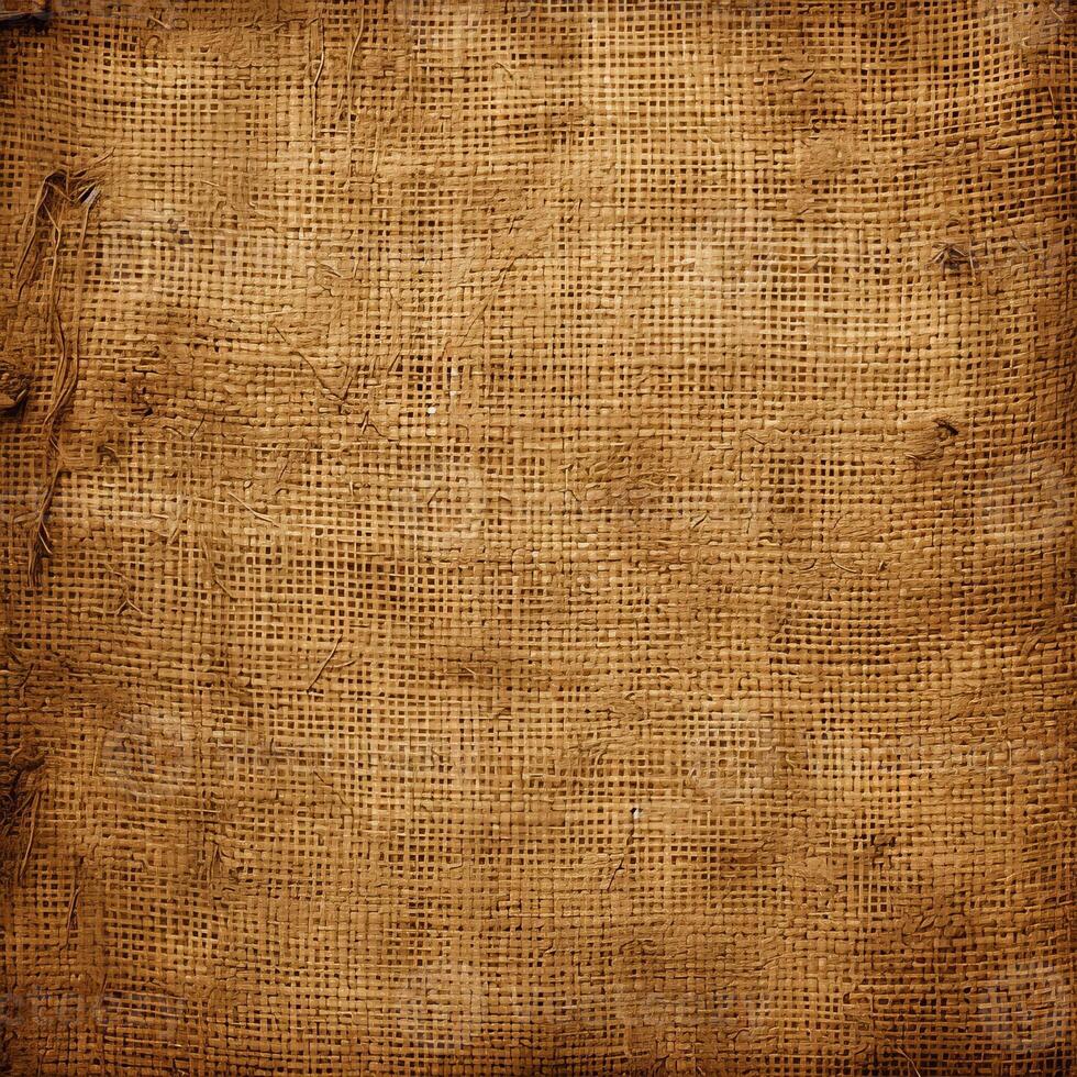 AI generated burlap texture background photo