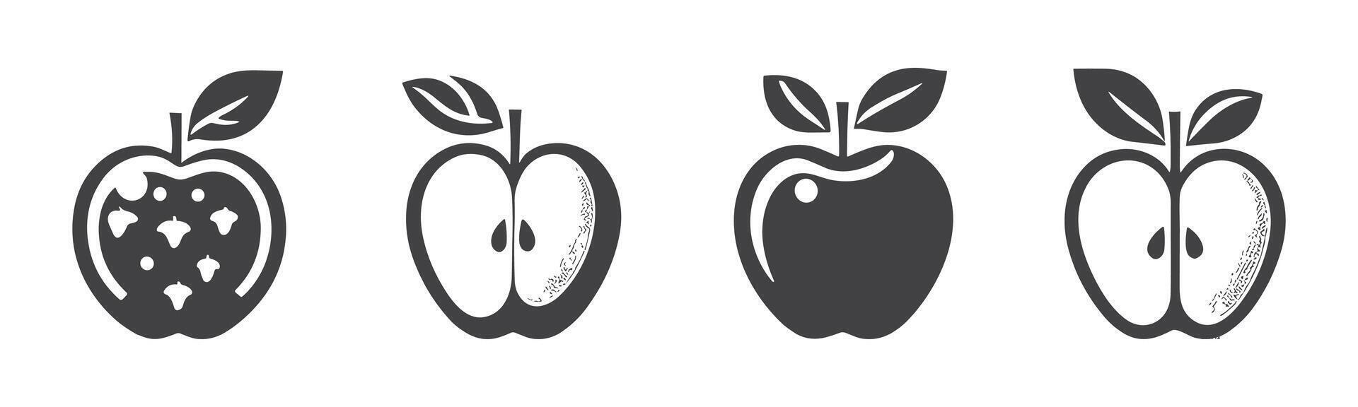 manzana icono colocar. manzana vector icono. manzana símbolos para tu web diseño. icono logo, aplicación, ui manzana icono vector ilustración