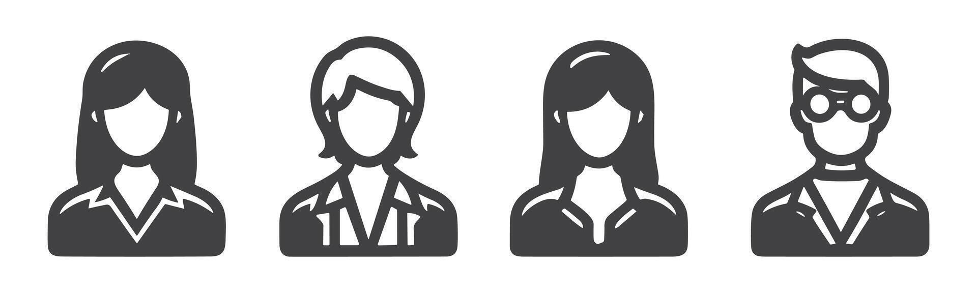 people icon set. person icon vector. User Icon vector. vector