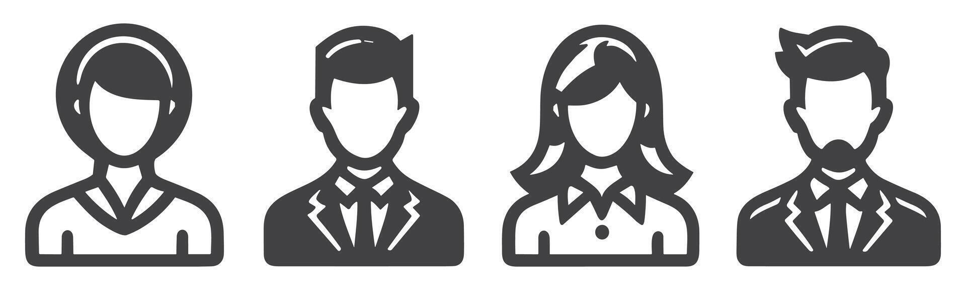 people icon set. person icon vector. User Icon vector. vector