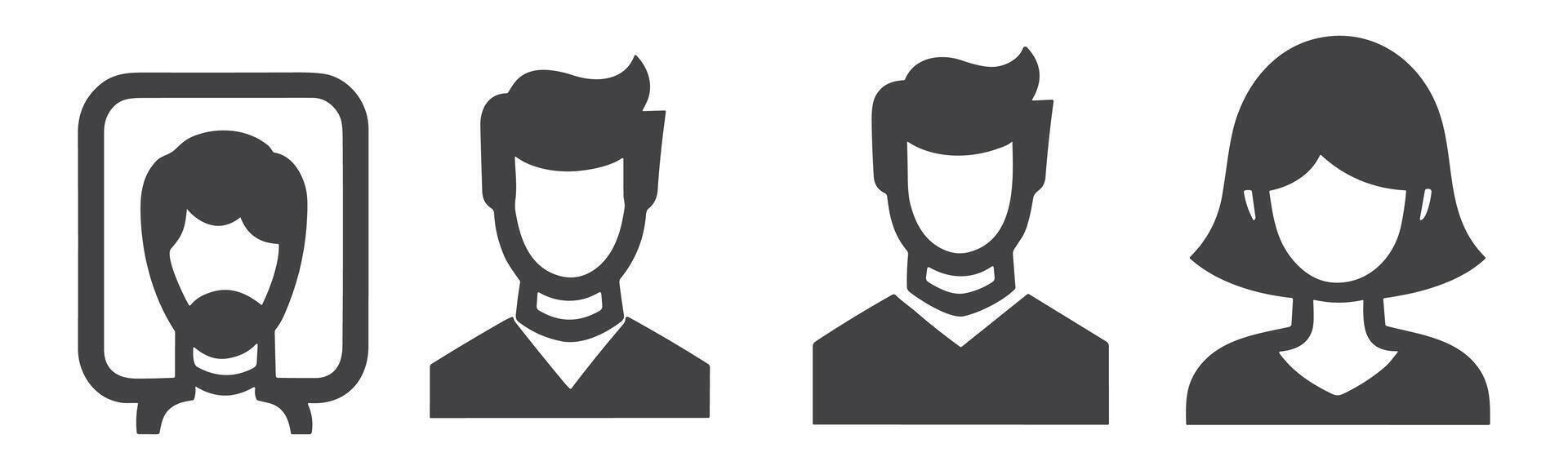 people icon set. person icon vector. User Icon vector. vector