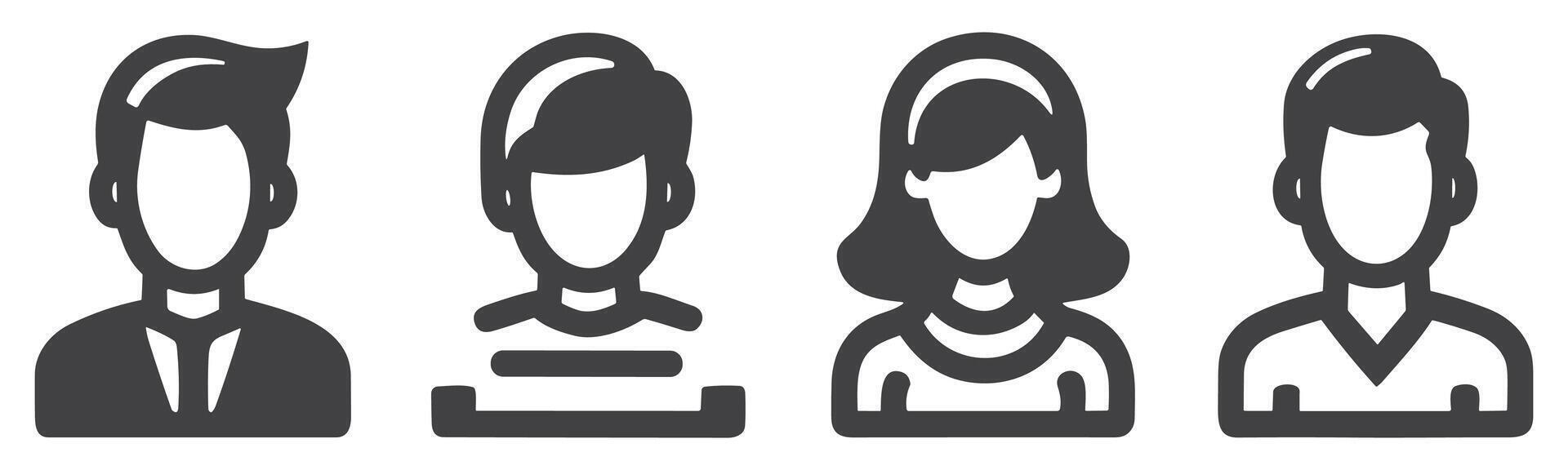 people icon set. person icon vector. User Icon vector. vector