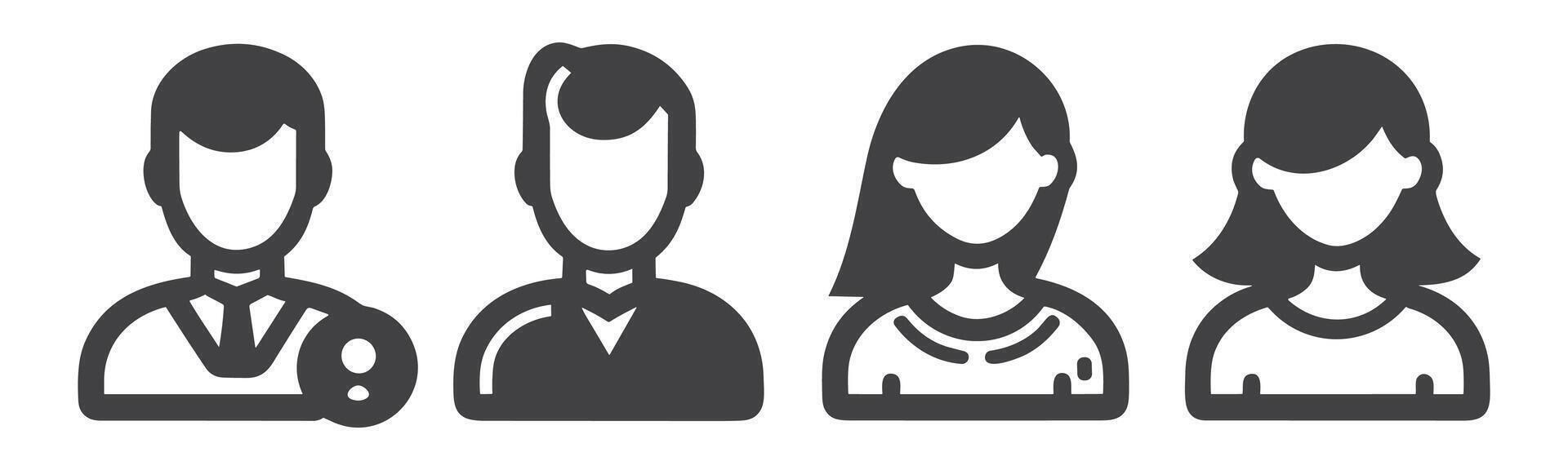 people icon set. person icon vector. User Icon vector. vector