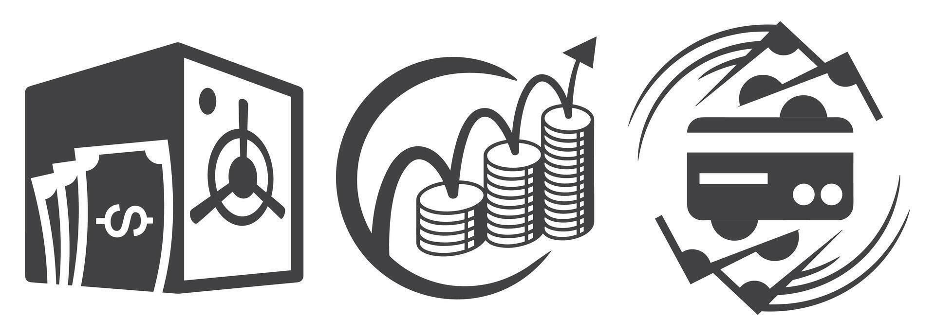Money bag flat illustration. Dollars and gold coins stack. Wealth and banking icon. Isolated on white vector