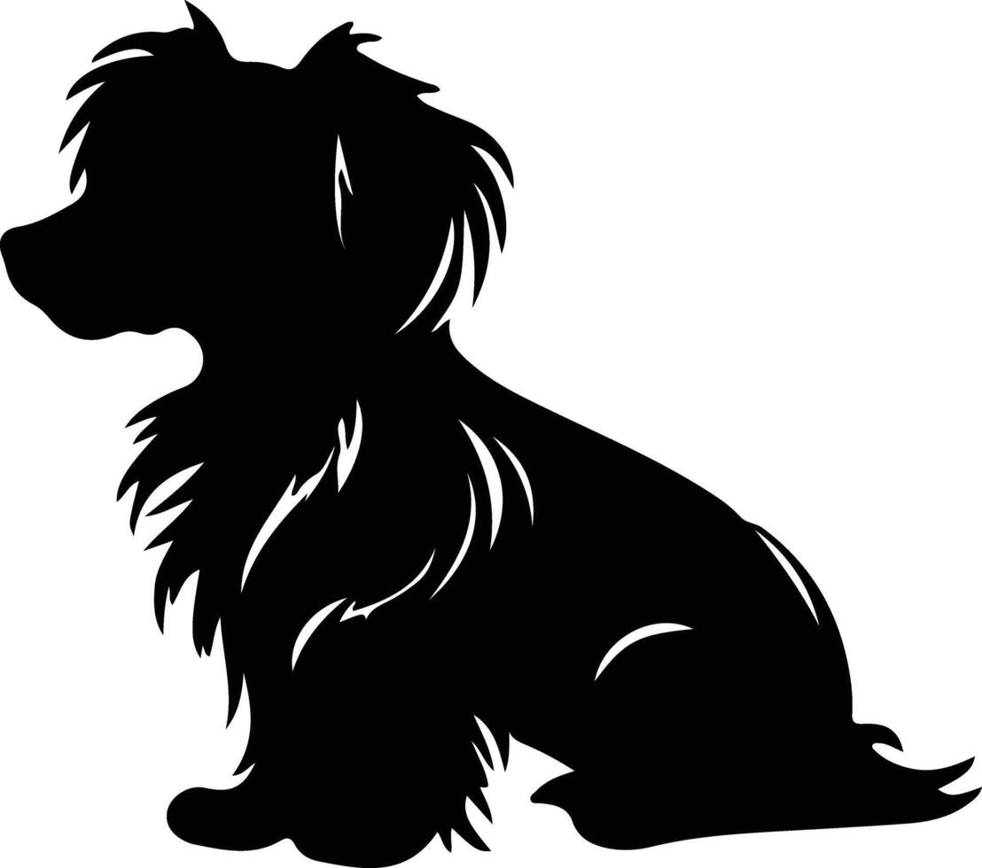 Lwchen   black silhouette vector