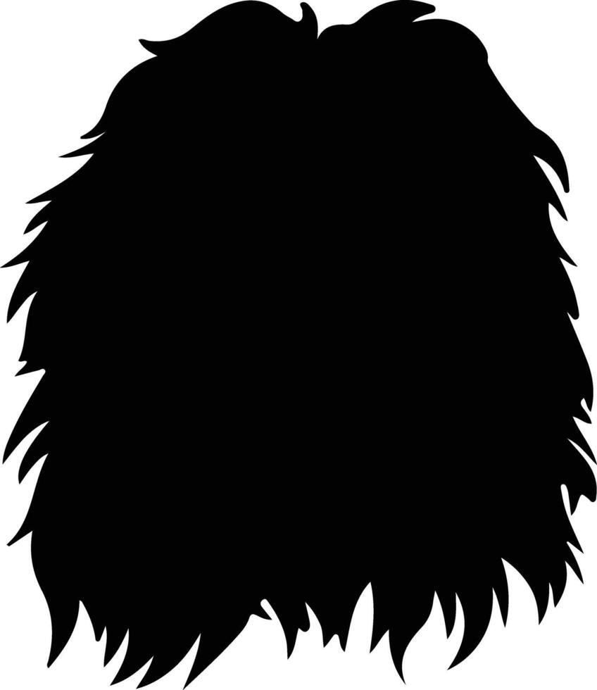 Puli   black silhouette vector