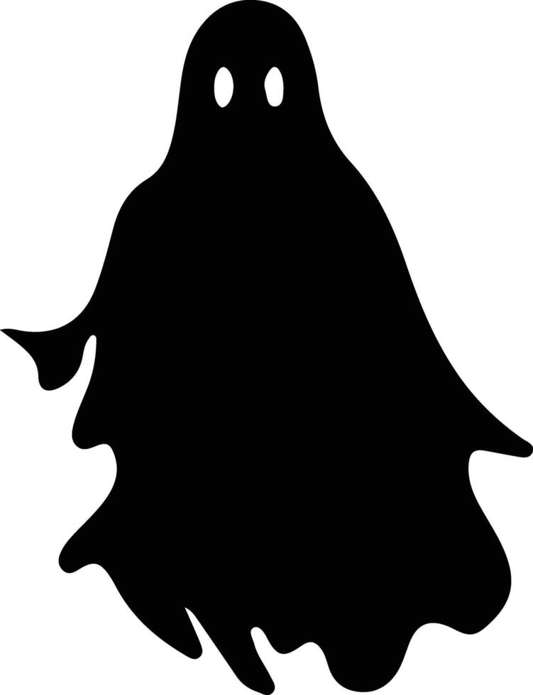 Ghost  black silhouette vector