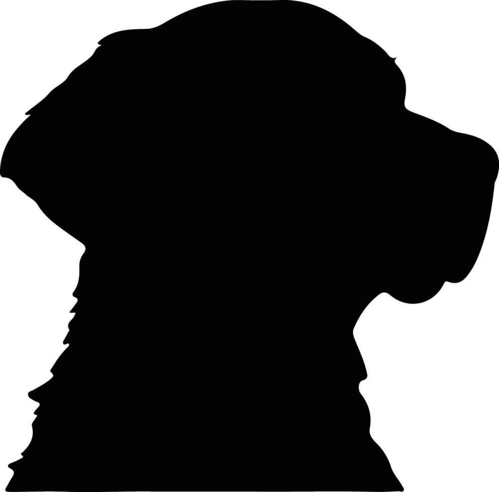 Chesapeake Bay Retriever  silhouette portrait vector